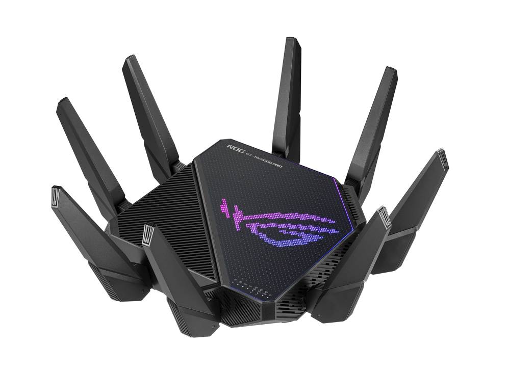 Роутер Wi-Fi Asus ROG Rapture GT-AX11000 Pro, 2.4/5GHz 10756Mbps, 4xLAN 1Gbps, 1xWAN/LAN 10Gbps, 1xWAN, 2xUSB