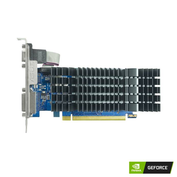 Видеокарта GeForce GT 710, 2Gb DDR3 64bit, Asus GT710-SL-2GD3-BRK-EVO, радиатор, RTL