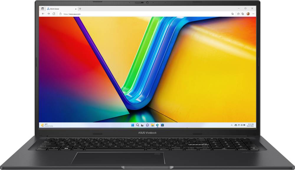 Ноутбук Asus VivoBook 17X M3704YA-AU052, 17.3" IPS, Ryzen 7 7730U/ 16Gb/ 512SSD/ Black (90NB1192-M00200)