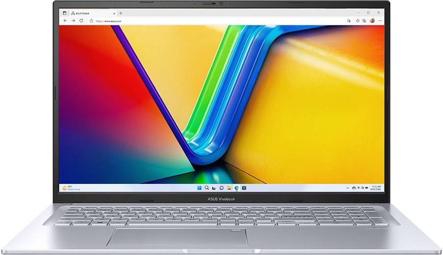 Ноутбук Asus VivoBook 17X M3704YA-AU187, 17.3" IPS, Ryzen 5 7430U/ 8Gb/ 512SSD/ Silver