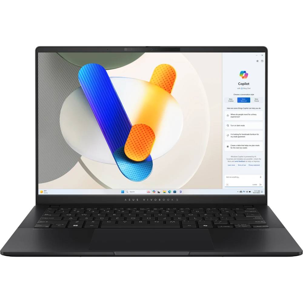 Ноутбук Asus VivoBook S14 M5406NA-QD079, 14" OLED, Ryzen 5 7535HS/ 16Gb/ 512SSD/ Black (90NB1493-M003M0)
