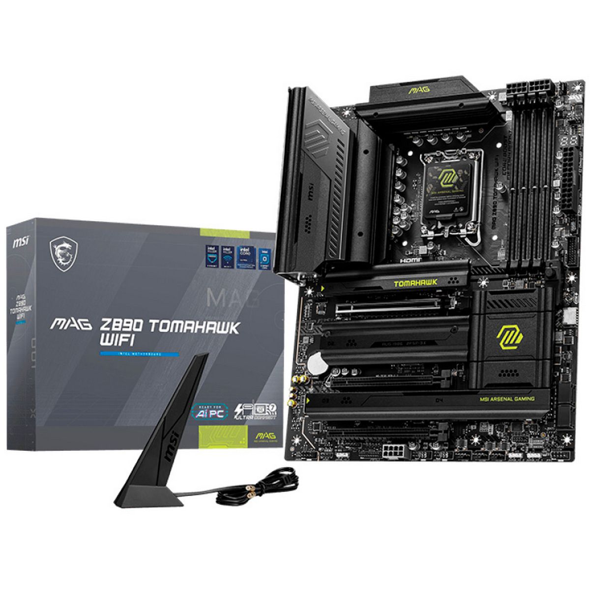 Материнская плата MSI MAG Z890 TOMAHAWK WIFI, LGA1851, (HDMI), 4xDDR V, ATX