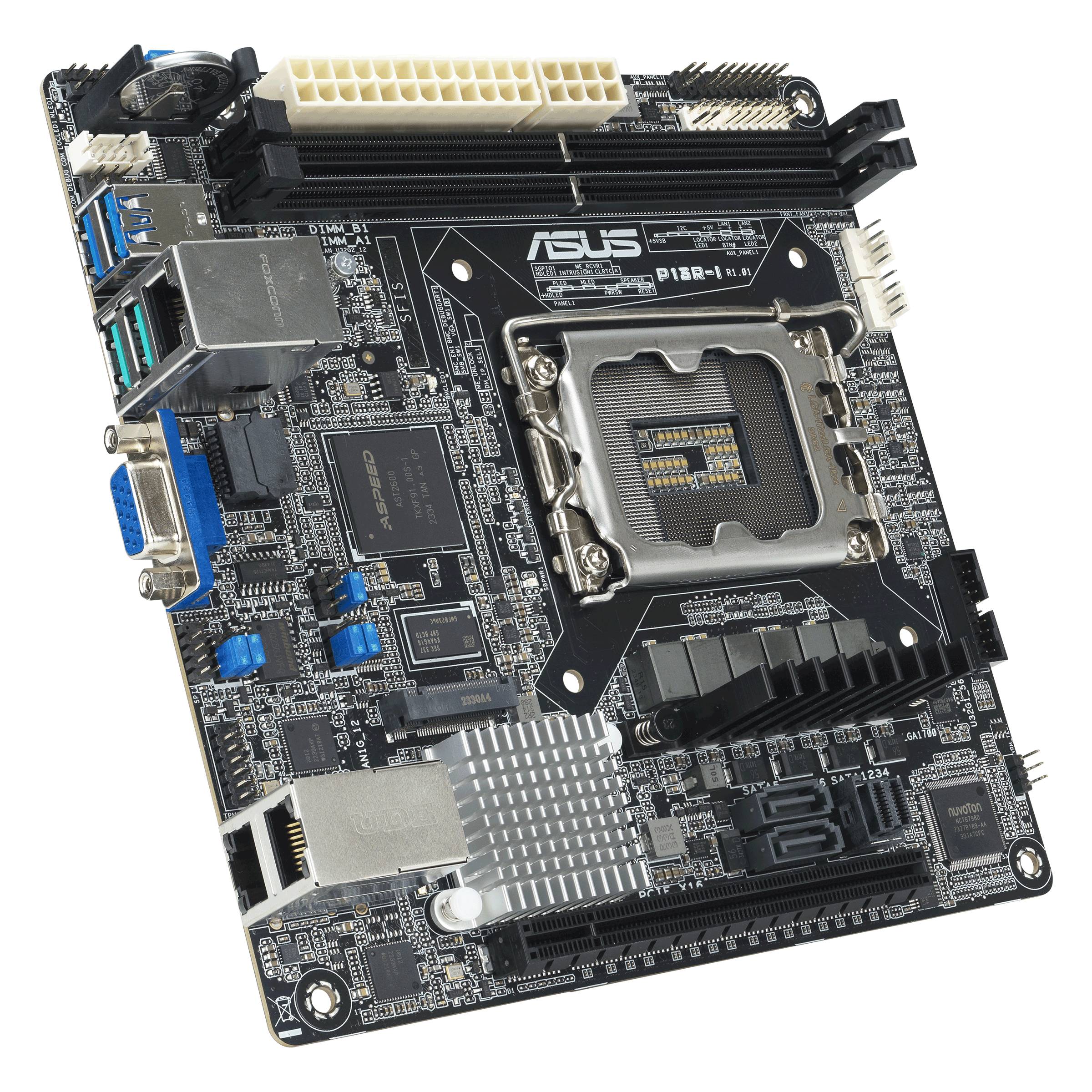 Материнская плата Asus P13R-I, LGA1700, (VGA), 2xDDR V, mini-ITX