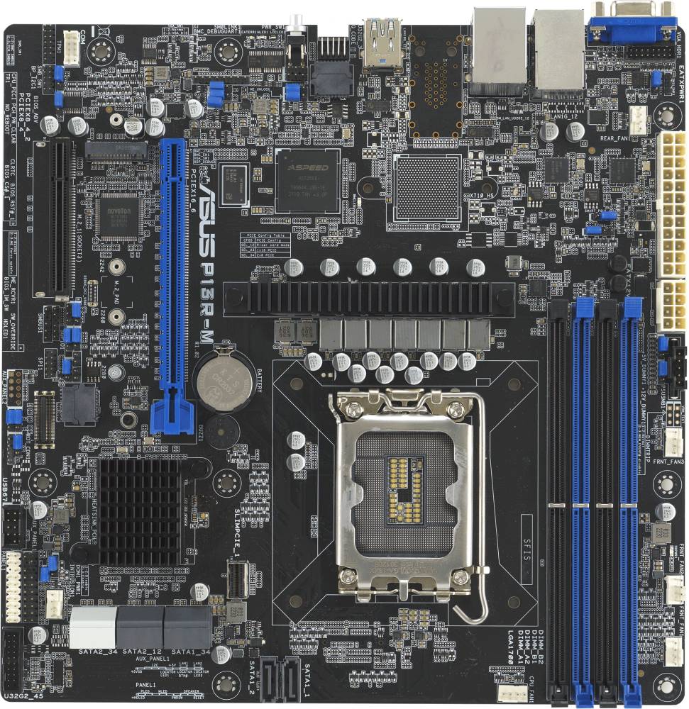 Материнская плата Asus P13R-M, LGA1700, (VGA), 4xDDR V, mATX