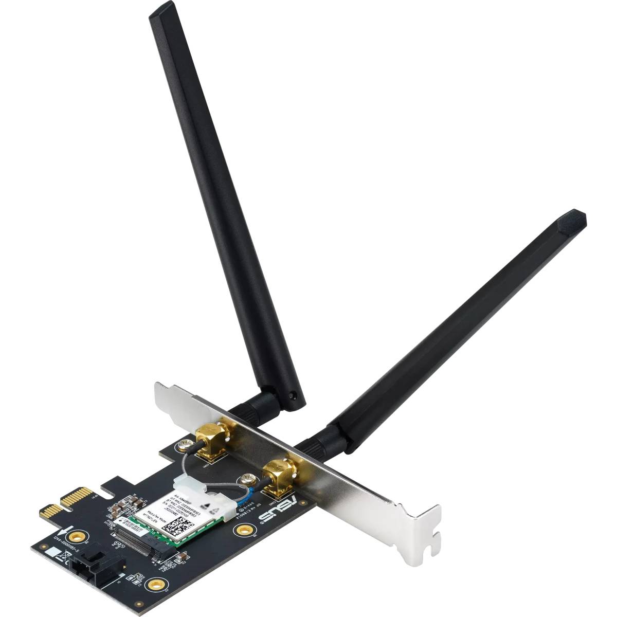 Сетевая карта Wi-Fi+BT, ASUS PCE-BE6500, 2.4/5/6GHz, 6452MBps, PCI-Ex1