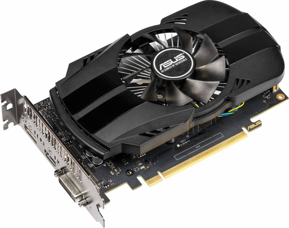Видеокарта GeForce GTX 1650, 4Gb GDDR5 128bit, Asus PH-GTX1650-O4G, RTL