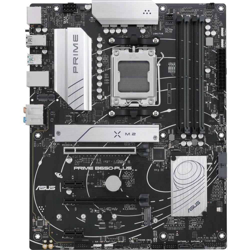 Материнская плата Asus Prime B650-PLUS-CSM, AM5, (HDMI, DP), 4xDDR V, ATX