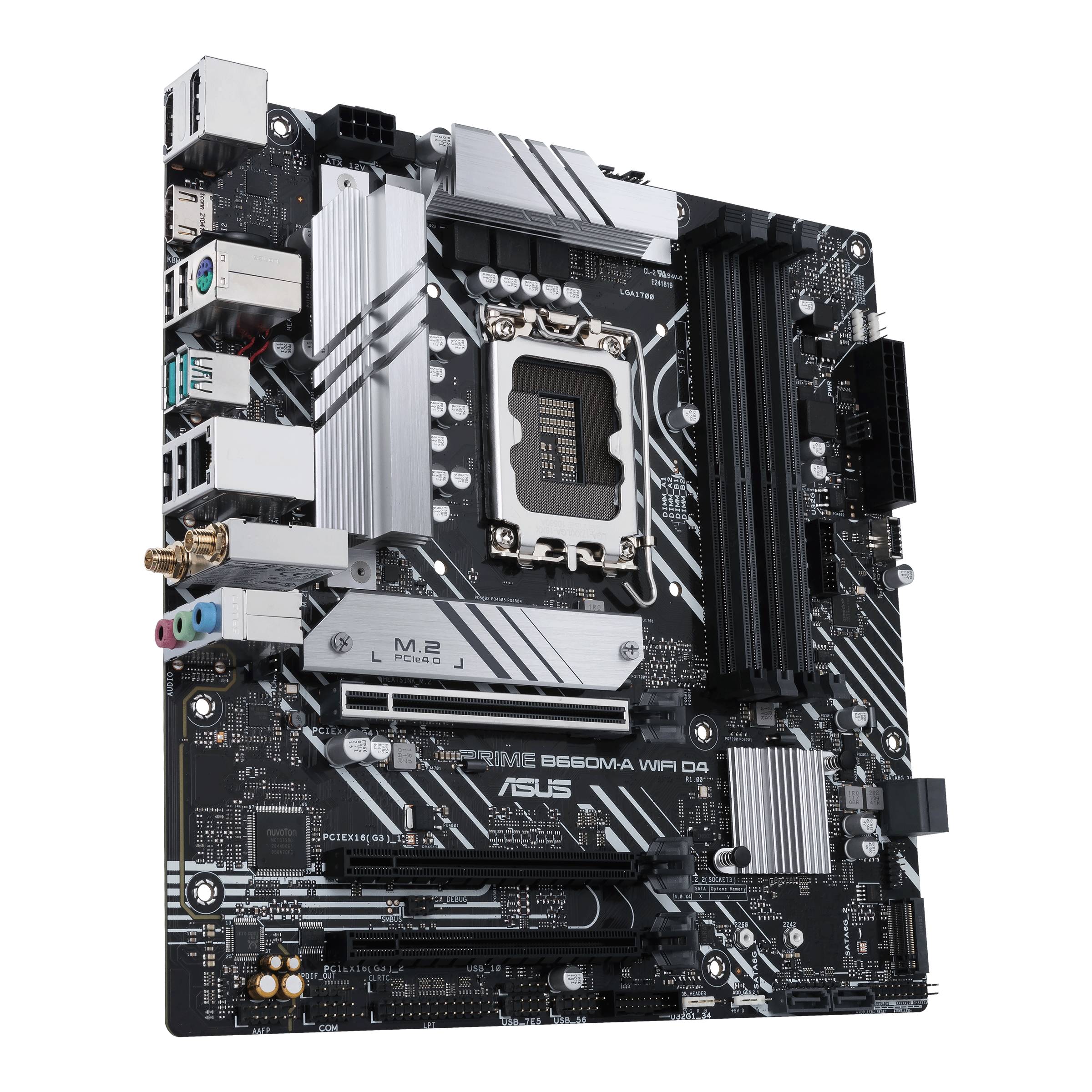 Материнская плата Asus Prime B660M-A WIFI D4, LGA1700, (2xHDMI, DP), 4xDDR IV, mATX