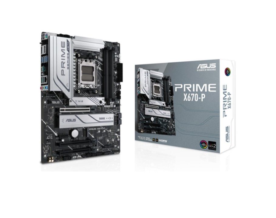 Материнская плата Asus Prime X670-P, AM5, (HDMI, DP), 4xDDR V, ATX