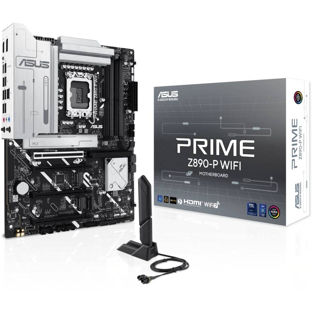 Материнская плата ASUS PRIME Z890-P WiFi, LGA1851, (HDMI, DP), 4xDDR V, ATX