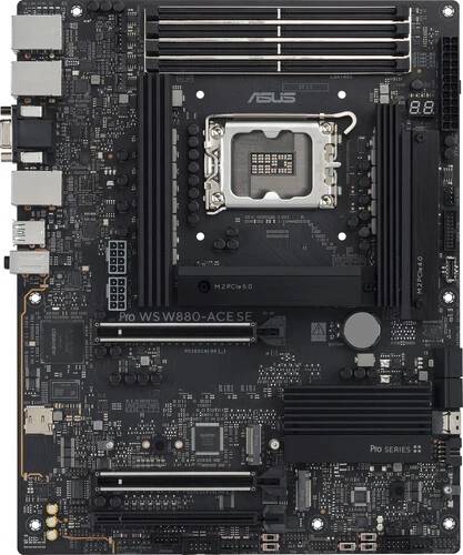 Материнская плата ASUS PRO WS W880-ACE SE, LGA1851, (HDMI,VGA), 4xDDR V, ATX