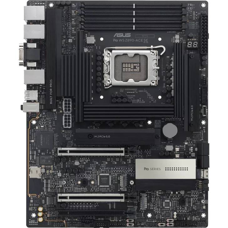 Материнская плата ASUS PRO WS Z890-ACE SE, LGA1851, (HDMI), 4xDDR V, ATX