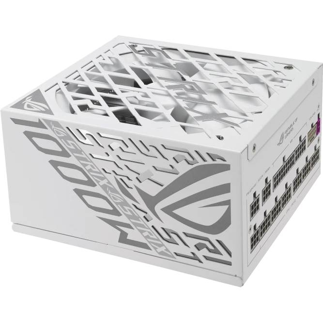 Блок питания 1000Вт, Asus ROG-STRIX-1000P-GAMING-WHITE, 80 Plus Platinum, APFC, ATX