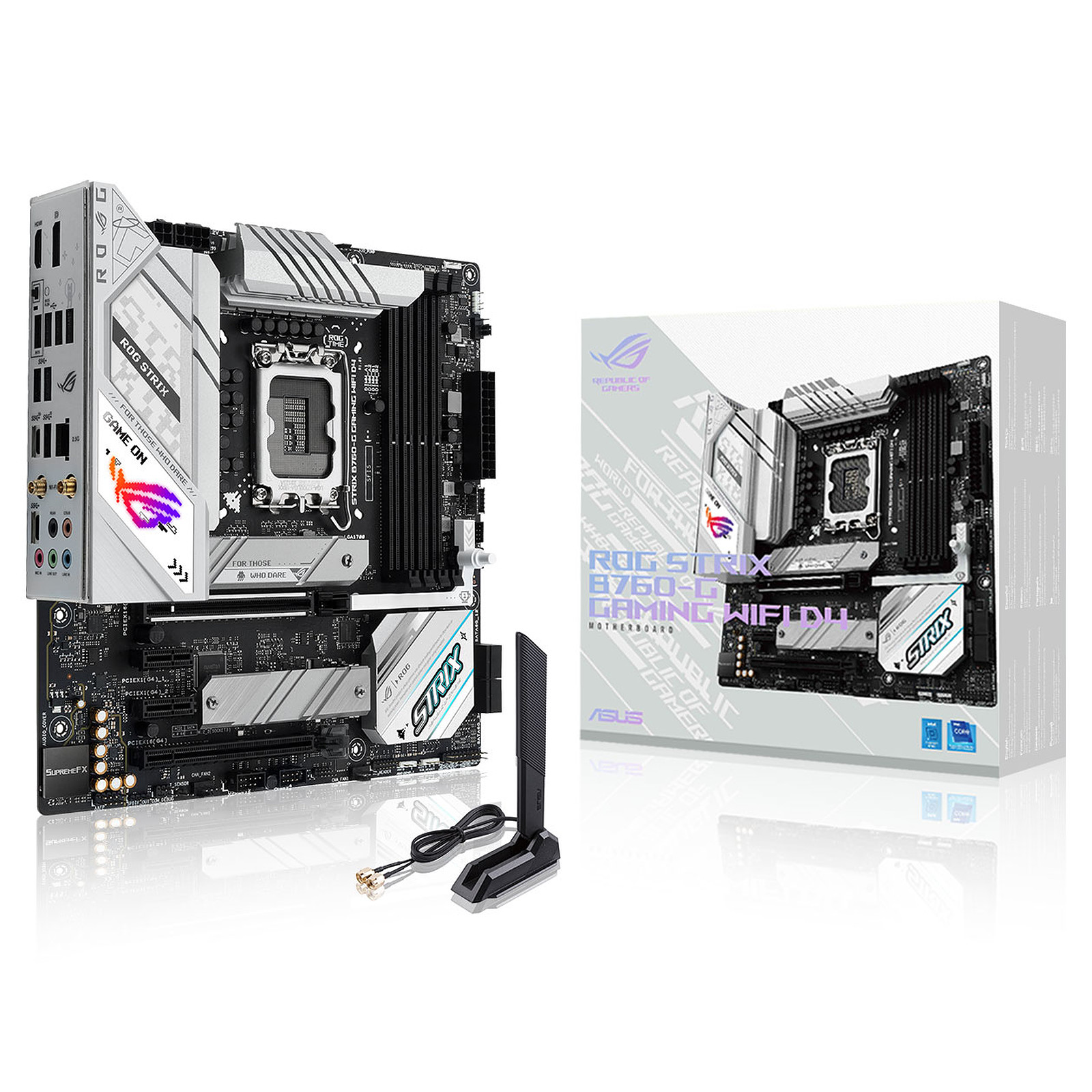 Материнская плата Asus ROG Strix B760-G Gaming WiFi D4, LGA1700, (HDMI, DP), 4xDDR IV, ATX