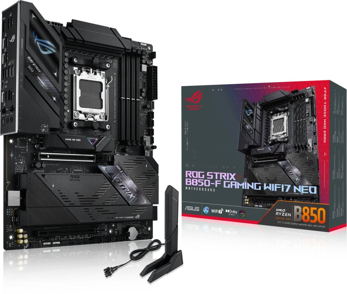 Материнская плата Asus ROG Strix B850-F GAMING WIFI7 NEO, AM5, (HDMI), 4xDDR V, ATX