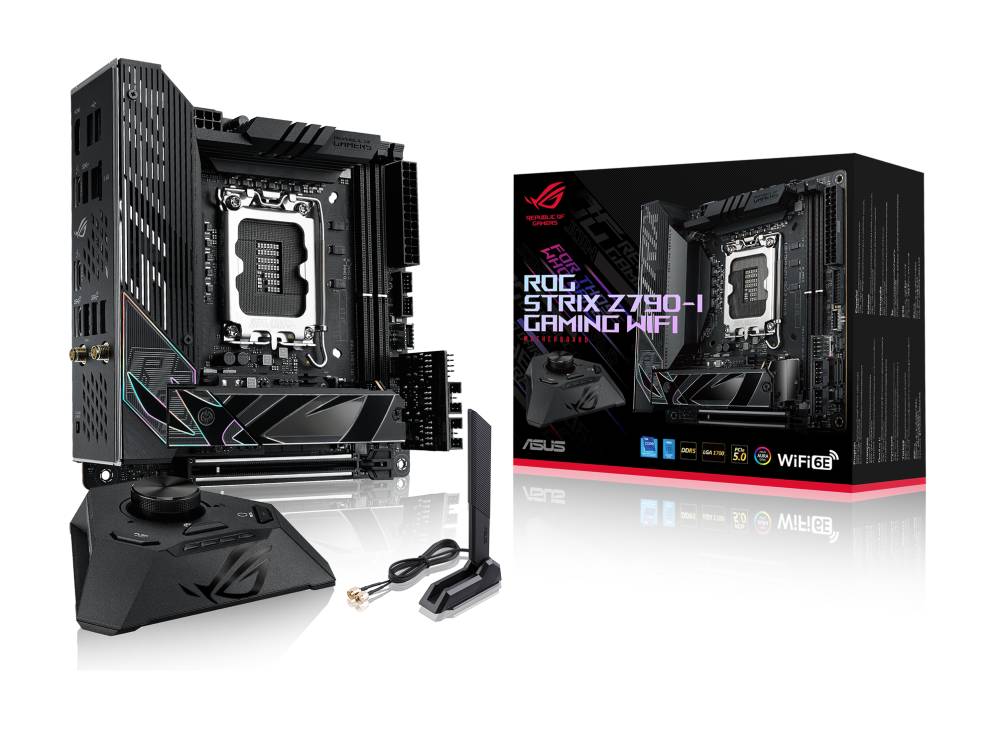 Материнская плата Asus ROG Strix Z790-I Gaming WiFi, LGA1700, (HDMI, DP), 2xDDR V, mini-ITX