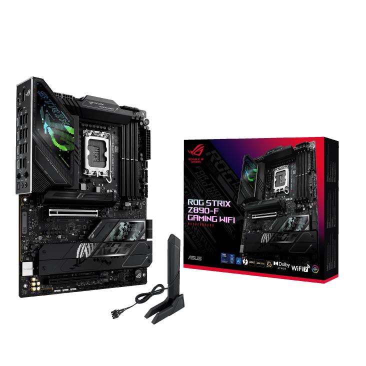 Материнская плата ASUS ROG Strix Z890-F Gaming WiFi, LGA1851, (HDMI, DP), 4xDDR V, ATX