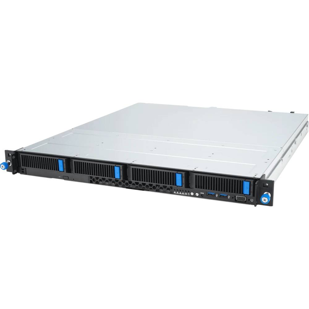 Серверная платформа ASUS RS300-E12-RS4 (90SF03A1-M00070) LGA1700, 4xDDR V ECC, 4x2.5"/3.5", 2x1GbLan, 450Вт, 1U
