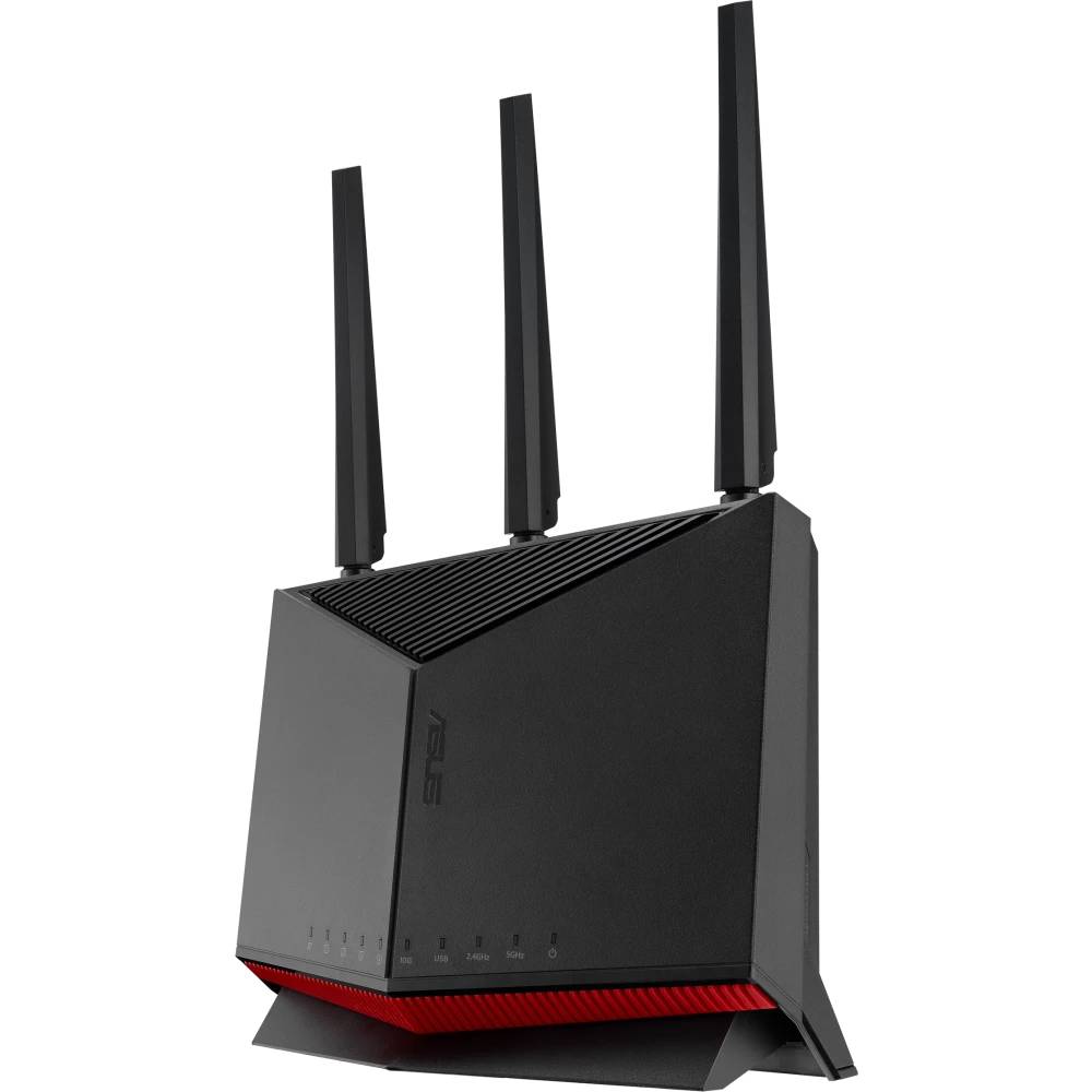 Роутер Wi-Fi Asus RT-BE86U, 2.4/5GHz 6796Mbps, 4xLAN 2.5Gbps, 1xWAN 10Gbps, 1xUSB