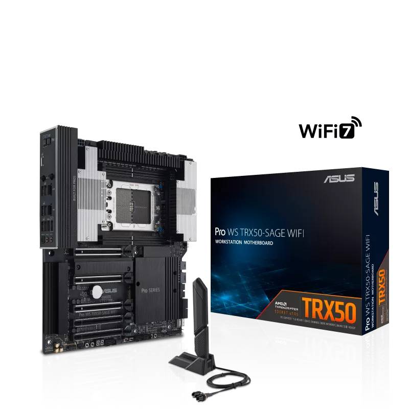 Материнская плата ASUS PRO WS TRX50-SAGE WIFI, TR5, 4xDDR V, CEB