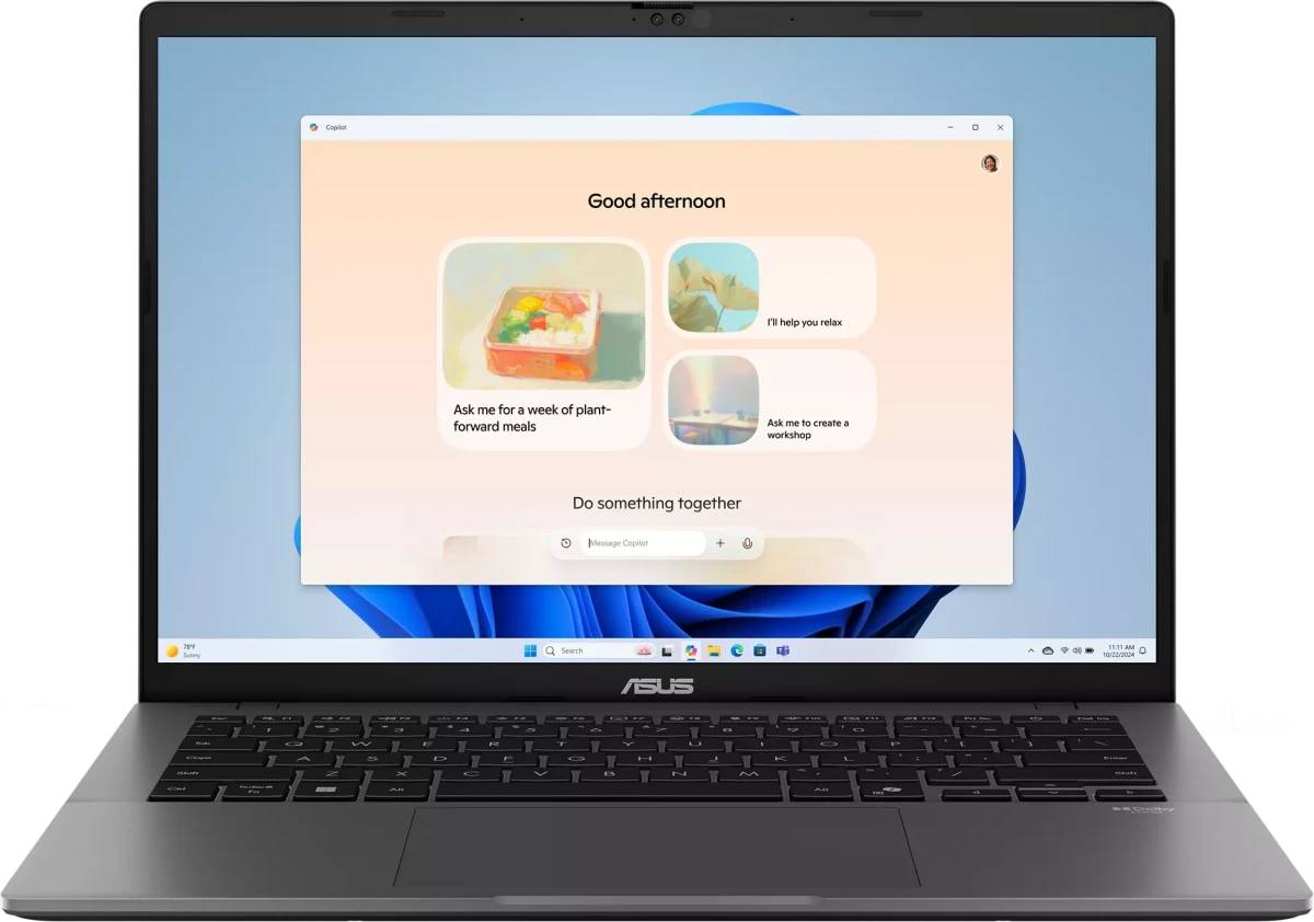 Ноутбук Asus Vivobook S14 S3407AA-SF075, 14" OLED, Core Ultra 7 355/ 32Gb/ 1TbSSD/ Gray (90NB1762-M004J0)
