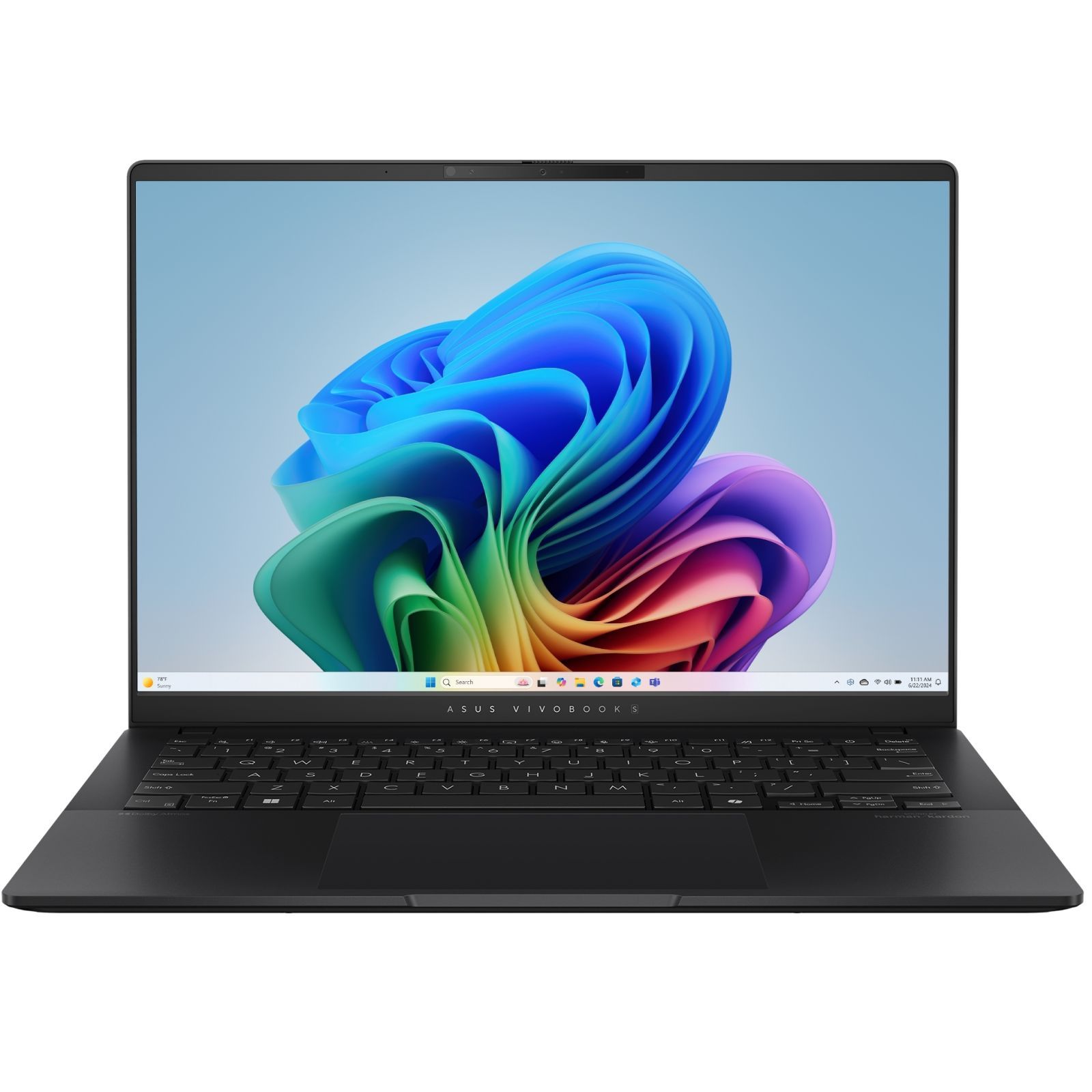 Ноутбук Asus VivoBook S 14 S5406SA-QD100, 14" IPS, Core Ultra 7 256V/ 16Gb/ 1TbSSD/ Black (90NB15R3-M00BP0)