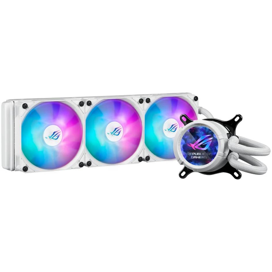 Жидкостное охлаждение Asus ROG STRIX LC III 360 ARGB LCD WHT (90RC00W2-M0UAY0) (LGA1700 Ready)