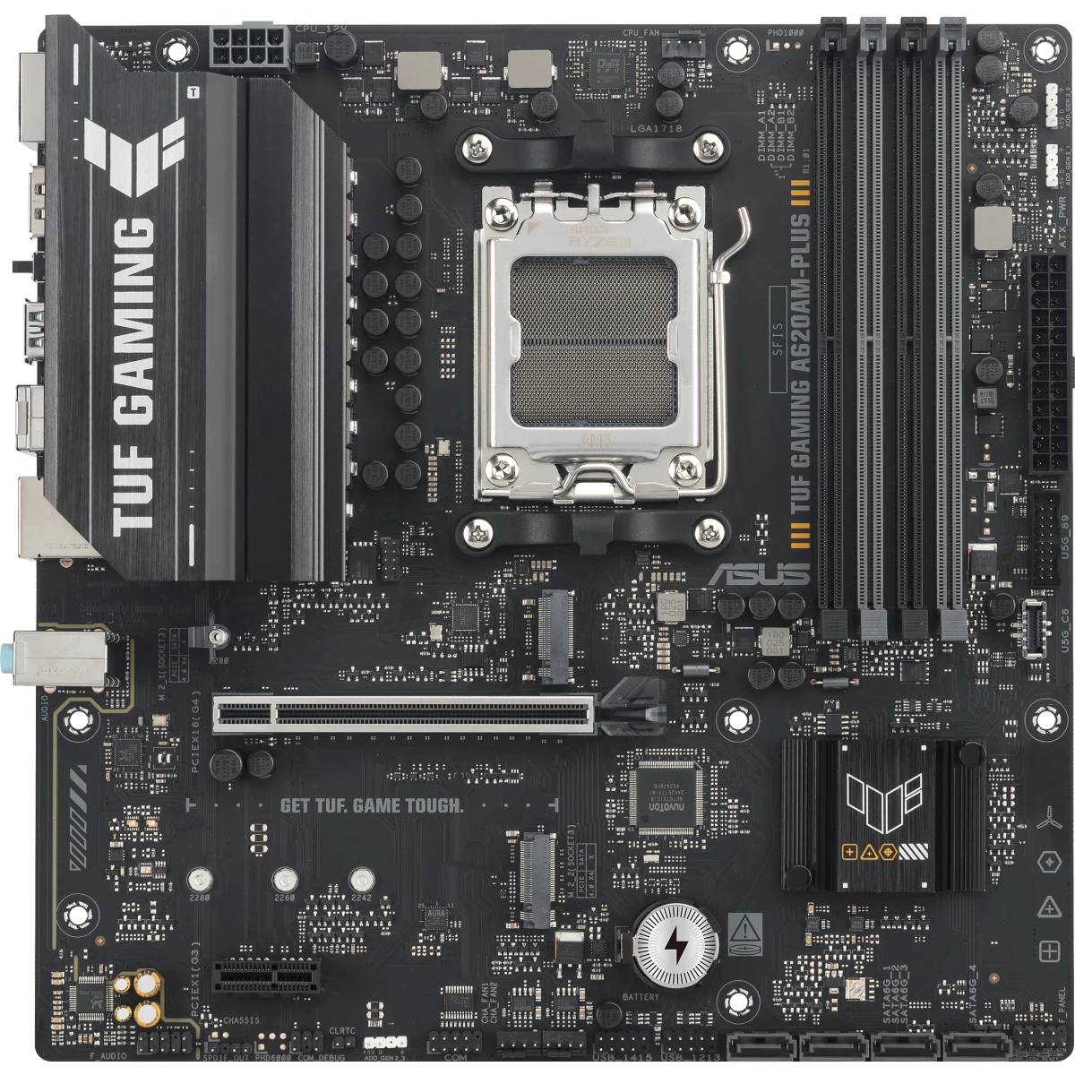 Материнская плата Asus TUF GAMING A620AM-PLUS, AM5, (HDMI, 2xDP), 4xDDR V, mATX