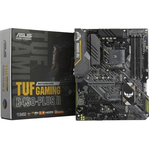 Материнская плата Asus TUF GAMING B450-PLUS II, AM4, (HDMI, DP), 4xDDR IV, mATX