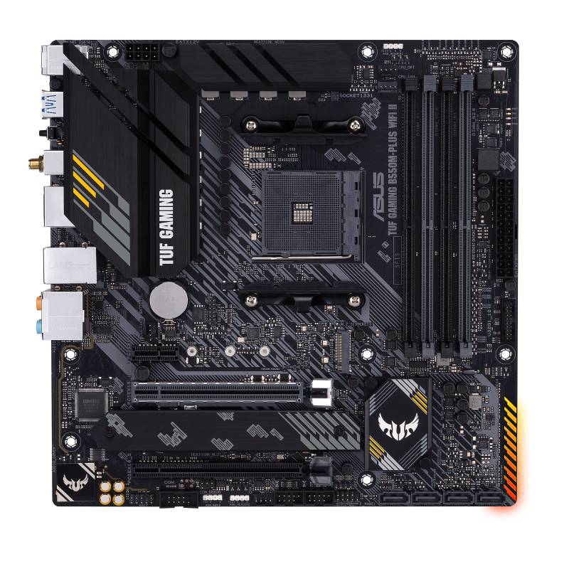 Материнская плата Asus TUF GAMING B550M-PLUS WIFI II, AM4, (HDMI, DP), 4xDDR IV, mATX