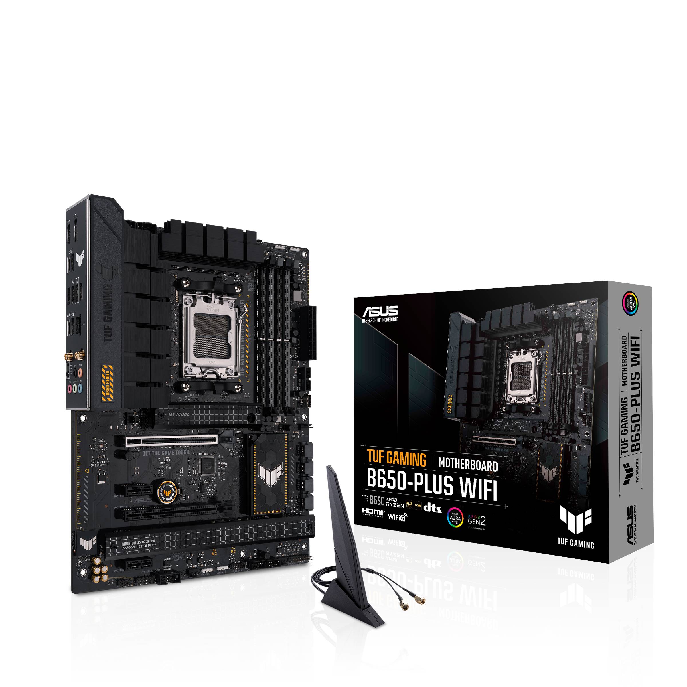 Материнская плата Asus TUF Gaming B650-Plus WiFi, AM5, (HDMI, DP), 4xDDR V, ATX