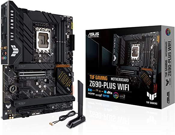 Материнская плата Asus TUF GAMING Z690-PLUS WIFI, LGA1700, (HDMI, DP), 4xDDR V, ATX
