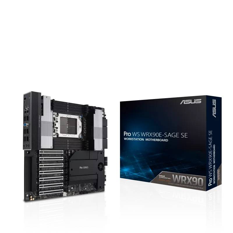 Материнская плата ASUS PRO WS WRX90E-SAGE SE, TR5, (2xmDP, VGA) 8xDDR V, E-ATX