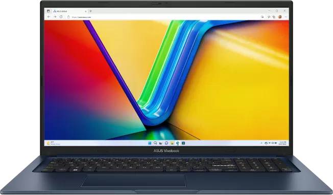 Ноутбук Asus VivoBook 17 X1704ZA-AU086, 17.3" IPS, Core i3 1215U/ 8Gb/ 512SSD/ Blue (90NB10F2-M00340)