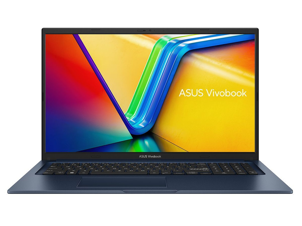 Ноутбук Asus VivoBook 17 X1704ZA-AU333, 17.3" IPS, Core i3 1215U/ 8Gb/ 512SSD/ Blue (90NB10F2-M00DH0)