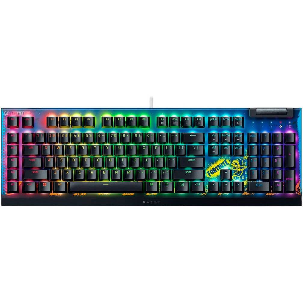 Клавиатура Razer BlackWidow V4 X (Yellow Switch) Fortnite Edition (RZ03-04703600-R3M1), черный
