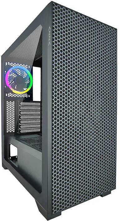 Корпус Azza HIVE CSAZ-450, черный, без БП, ATX