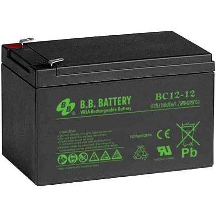 12V / 12Ah, аккумулятор для UPS, B.B.Battery BC12-12