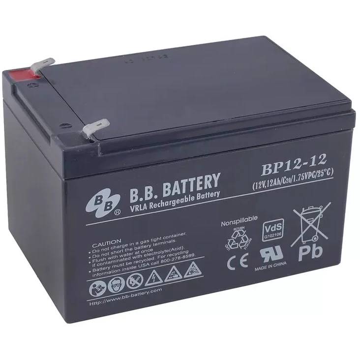 12V / 12Ah, аккумулятор для UPS, B.B.Battery BP 12-12