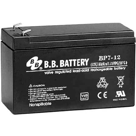 12V / 7Ah, аккумулятор для UPS, B.B.Battery BP 7-12