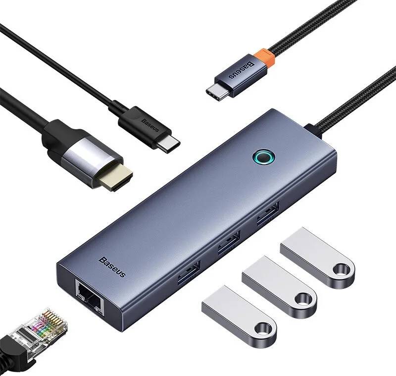 Док-станция Baseus UltraJoy Series 6-Port Hub Docking Station B00052802811-00