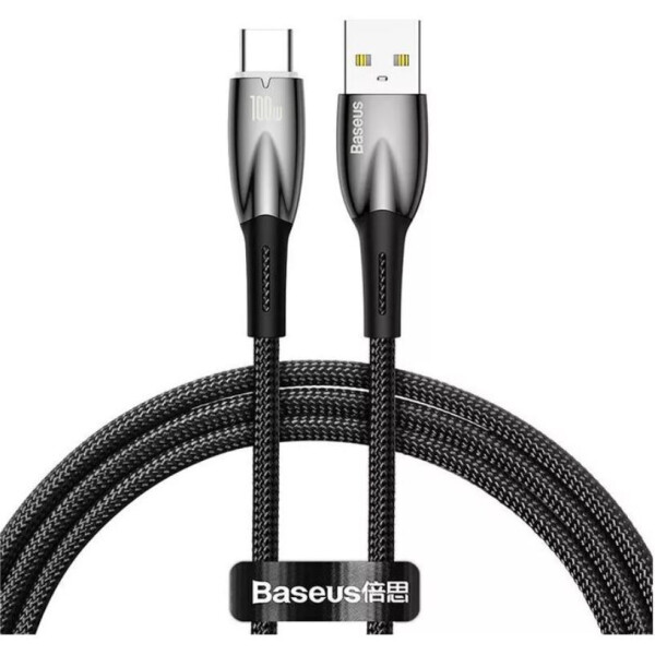 Кабель USB2.0 (M) - USB2.0 Type-C (M), 1м, Baseus CADH000401, черный