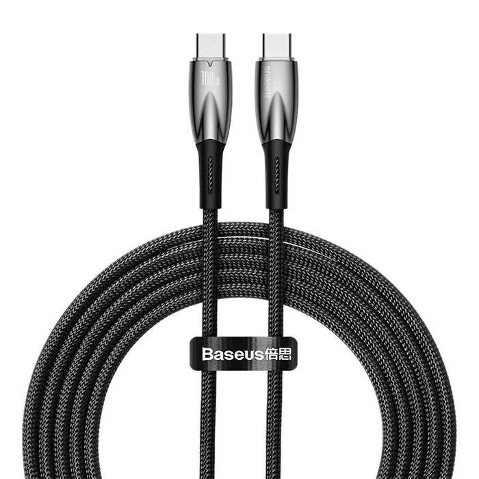 Кабель USB2.0 Type-C (M) - USB2.0 Type-C (M), 2м, Baseus CADH000801, черный