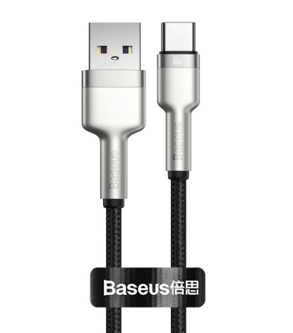 Кабель USB2.0 (M) - USB2.0 Type-C (M), 2м, Baseus CAKF000201, черный