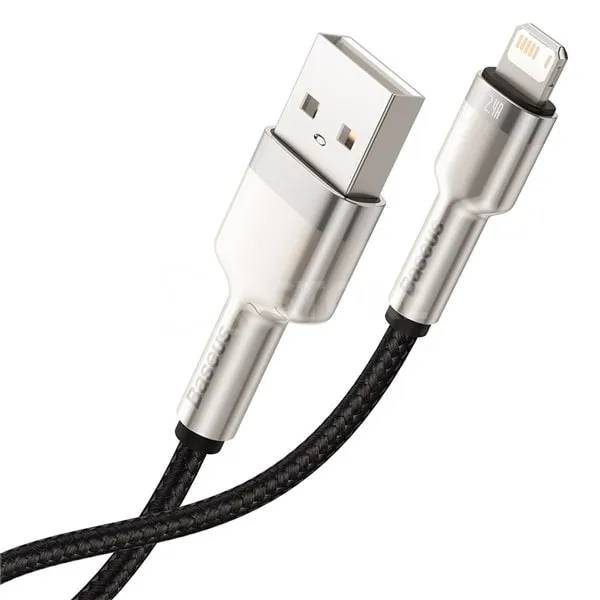 Кабель Lightning (M) - USB2.0 (M), 0.25м, Baseus CALJK-01, черный