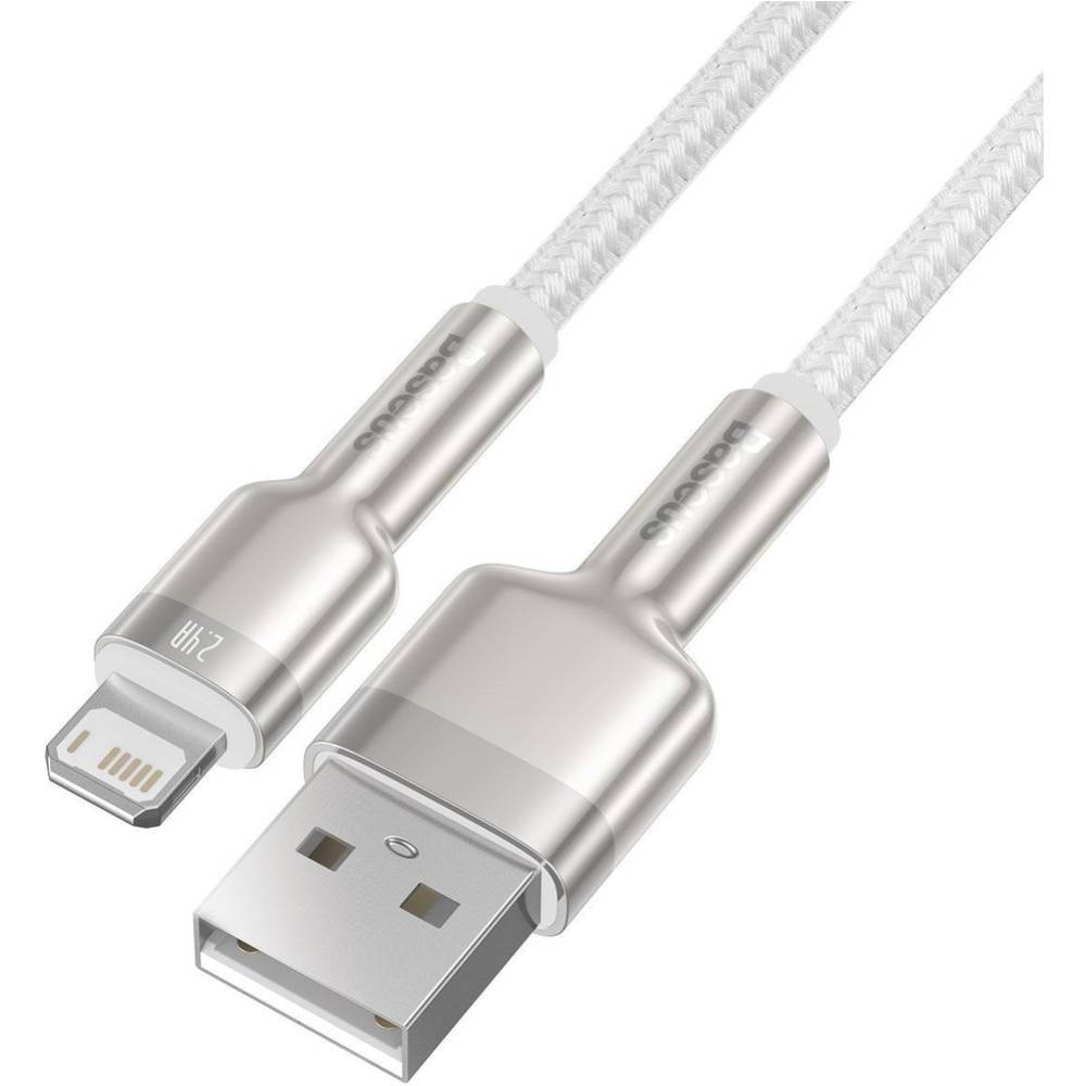 Кабель Lightning (M) - USB2.0 (M), 2м, Baseus CALJK-B02, белый