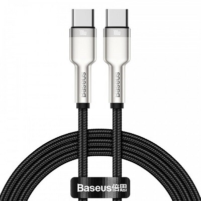 Кабель USB2.0 Type-C (M) - USB2.0 Type-C (M), 2м, Baseus CATJK-D01, черный