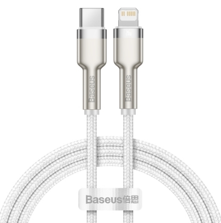 Кабель Lightning (M) - USB2.0 Type-C (M), 1м, Baseus CATLGD-02, White