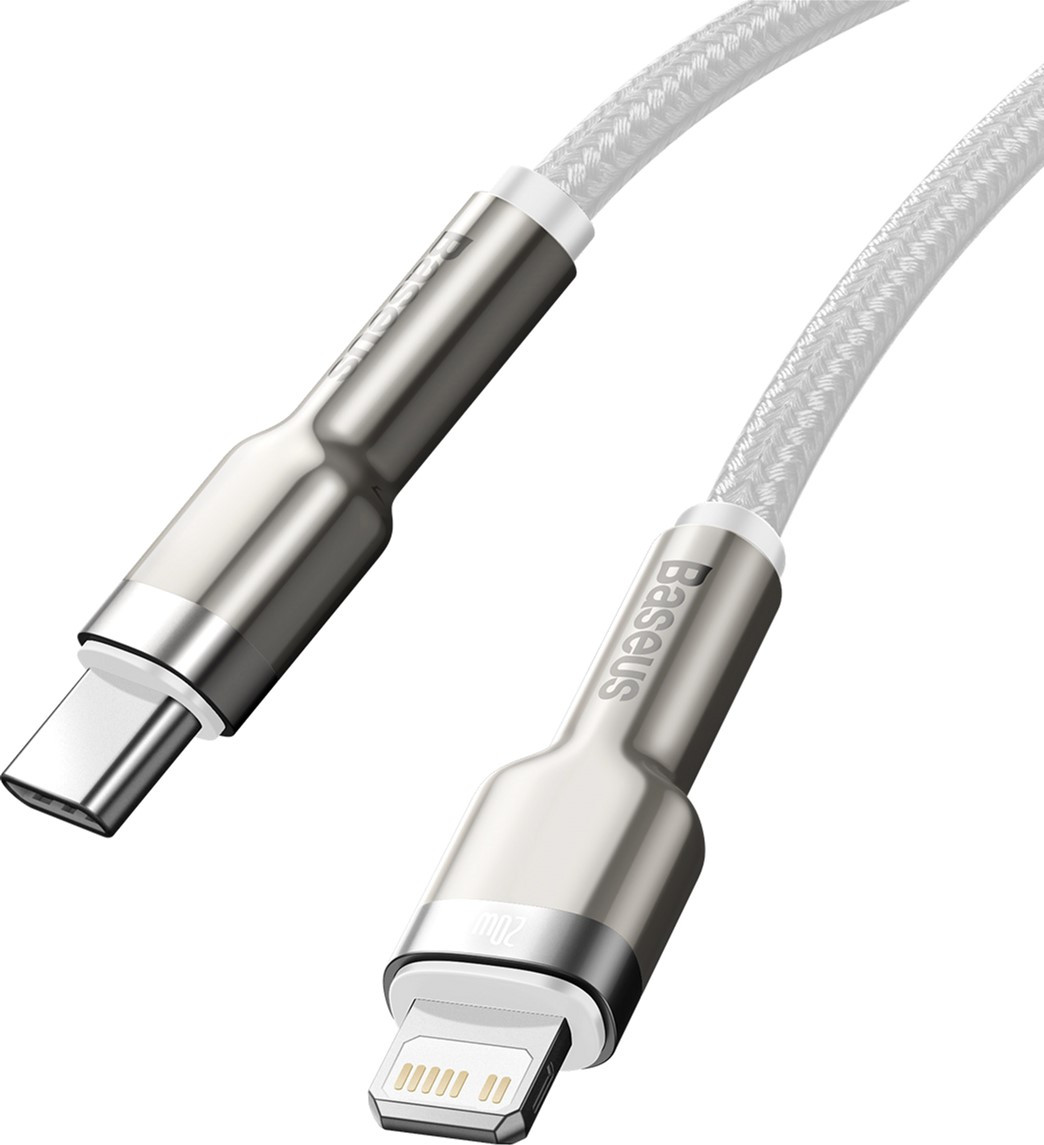 Кабель Lightning (M) - USB2.0 Type-C (M), 1м, Baseus CATLJK-A02, белый