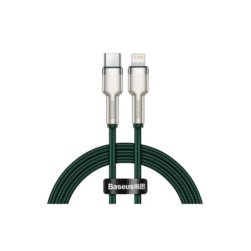 Кабель Lightning (M) - USB2.0 Type-C (M), 1м, Baseus CATLJK-A06, зеленый